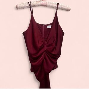 ASTR The Label Burgundy Top